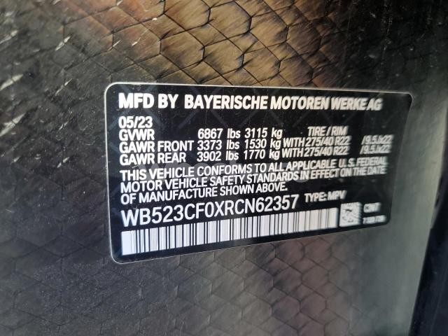 Photo 13 of 2024 BMW IX XDRIVE50 (VIN WB523CF0XRCN62357)