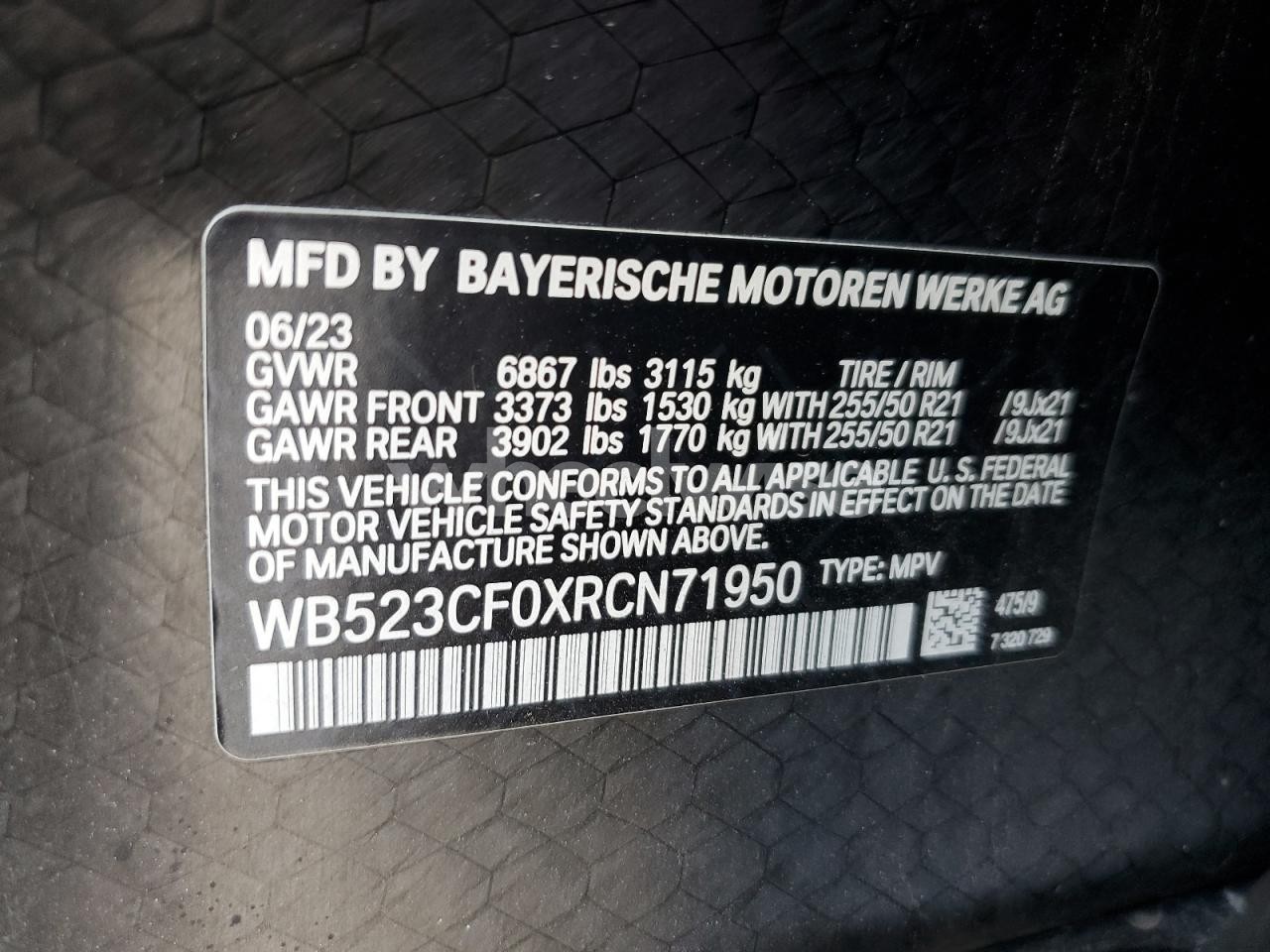 Photo 14 of 2024 BMW IX XDRIVE50 (VIN WB523CF0XRCN71950)