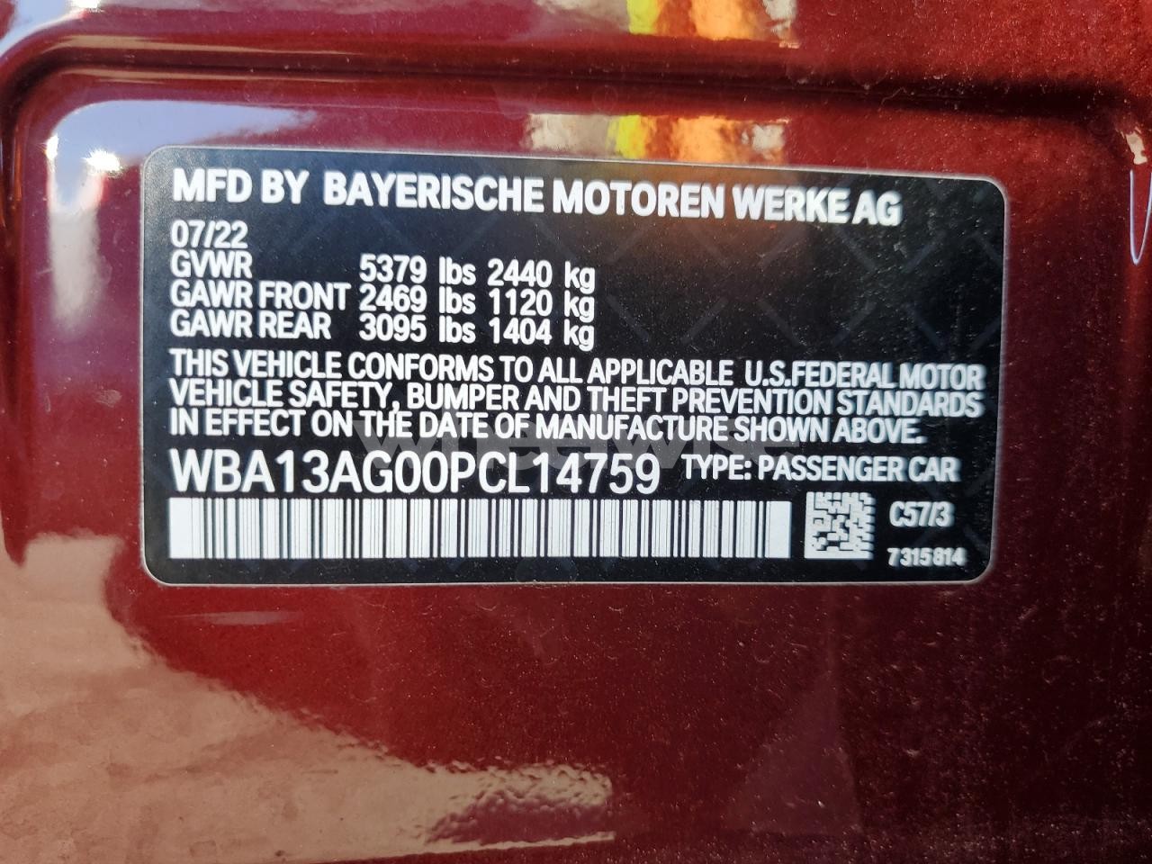 Photo 13 of 2023 BMW 530E N/A (VIN WBA13AG00PCL14759)