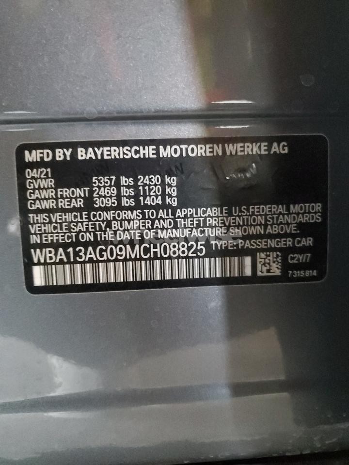 Photo 12 of 2021 BMW 530E (VIN WBA13AG09MCH08825)