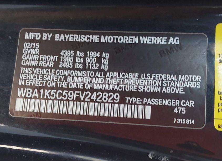 Photo 9 of 2015 Bmw 228i N/A (VIN WBA1K5C59FV242829)