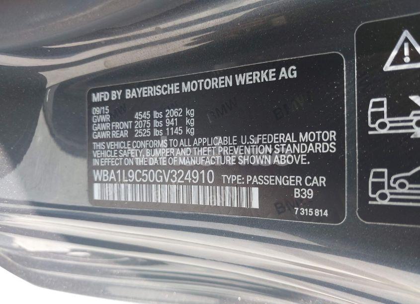 Photo 9 of 2016 Bmw 228i XDRIVE (VIN WBA1L9C50GV324910)