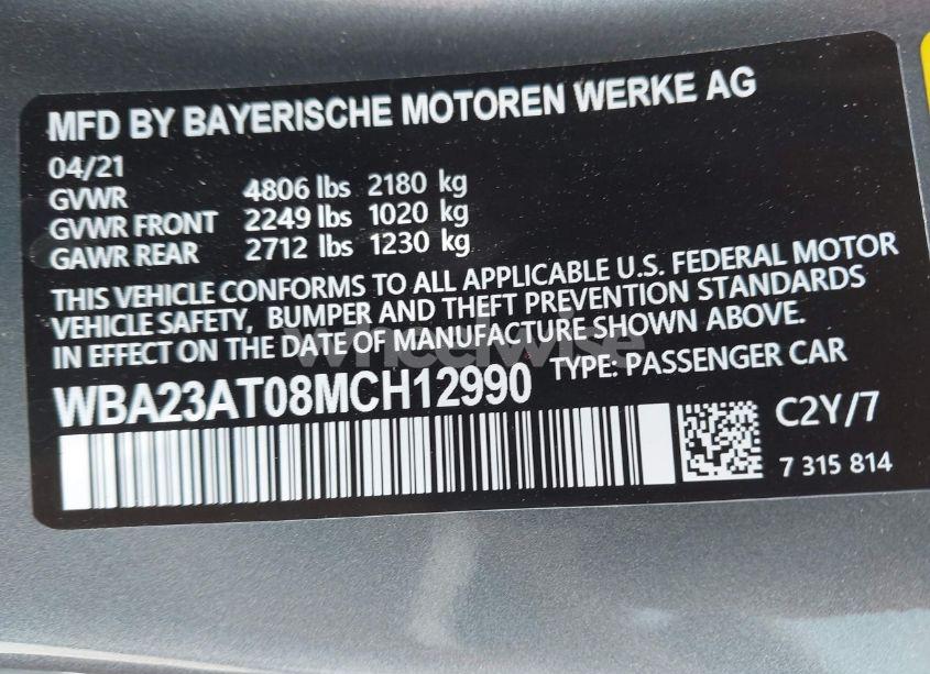 Photo 9 of 2021 Bmw 430i (VIN WBA23AT08MCH12990)