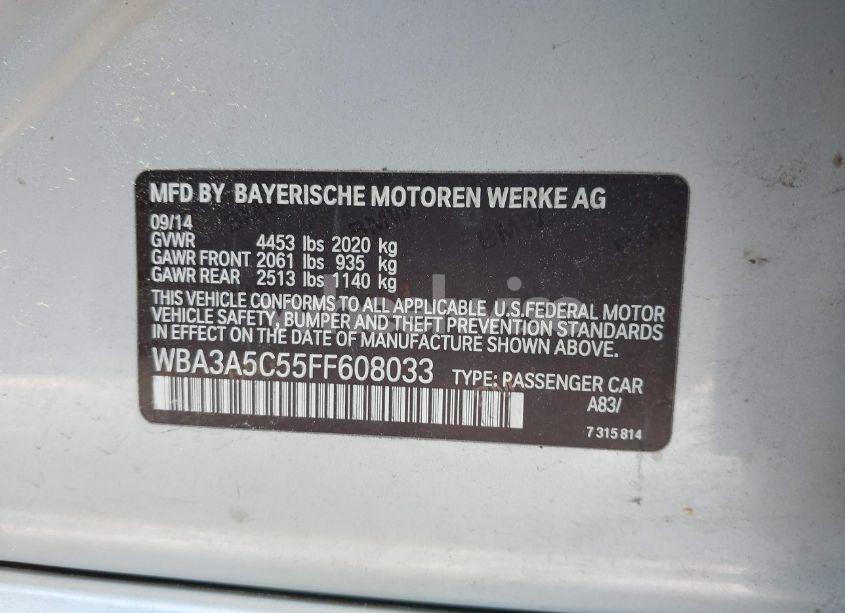 Photo 9 of 2015 Bmw 328i (VIN WBA3A5C55FF608033)