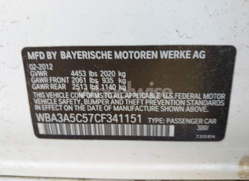 Photo 9 of 2012 Bmw 328i (VIN WBA3A5C57CF341151)