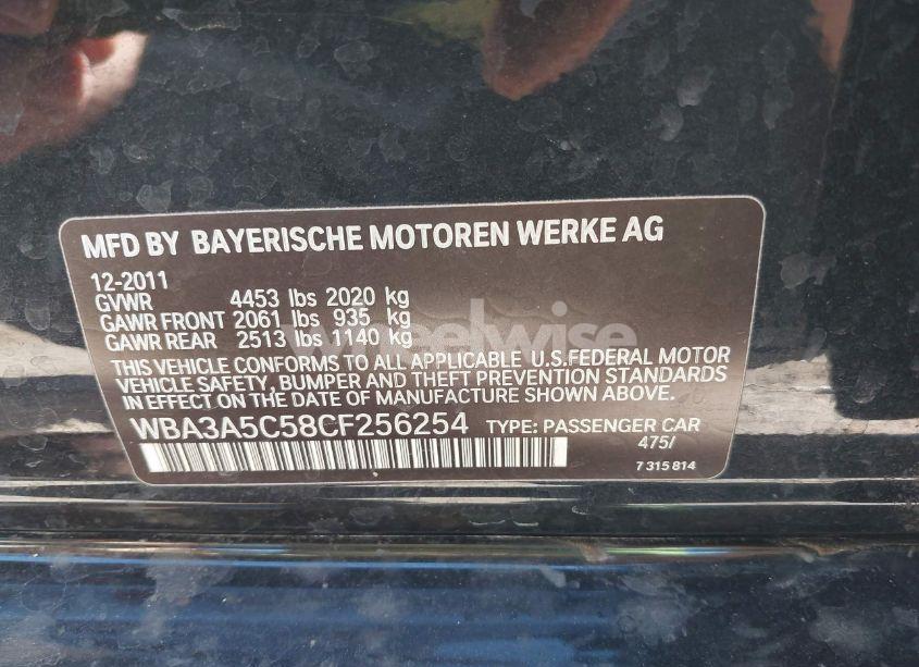 Photo 9 of 2012 Bmw 328i (VIN WBA3A5C58CF256254)