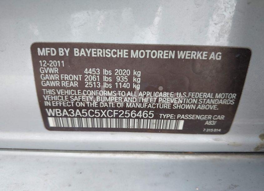 Photo 9 of 2012 Bmw 328i (VIN WBA3A5C5XCF256465)