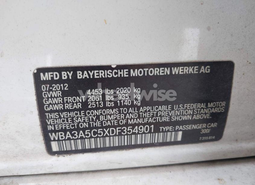 Photo 9 of 2013 Bmw 328i (VIN WBA3A5C5XDF354901)