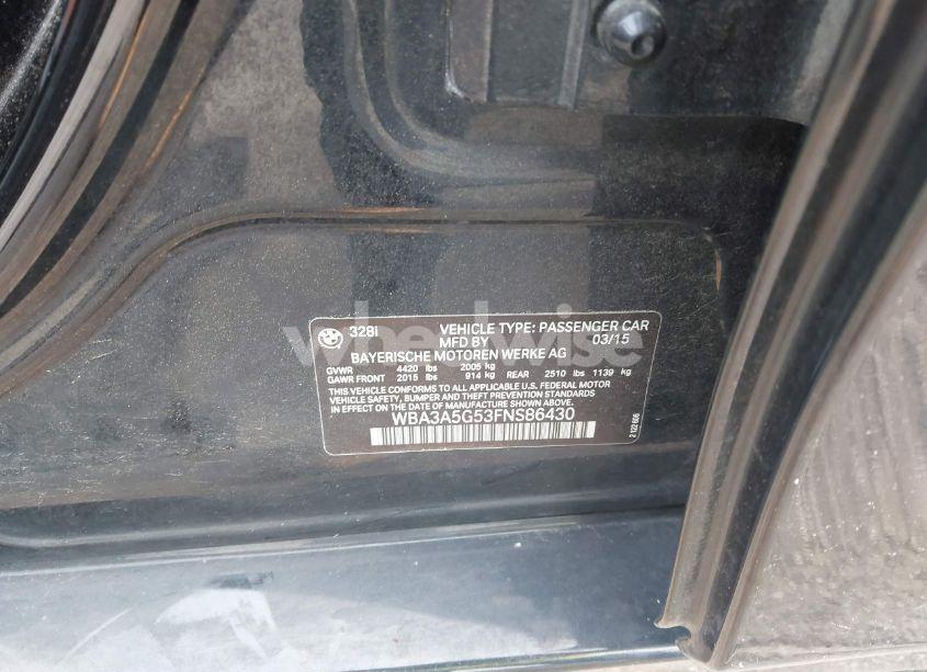 Photo 9 of 2015 Bmw 328i (VIN WBA3A5G53FNS86430)