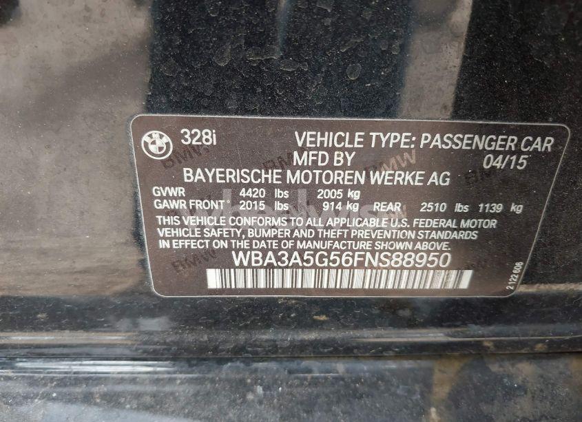 Photo 9 of 2015 Bmw 328i (VIN WBA3A5G56FNS88950)