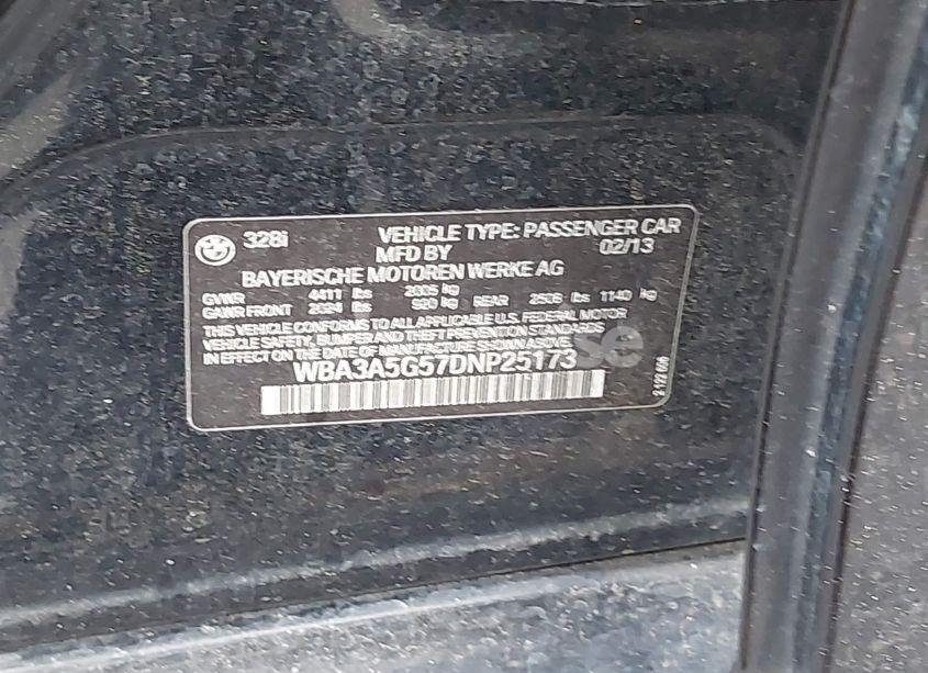 Photo 9 of 2013 Bmw 328i (VIN WBA3A5G57DNP25173)