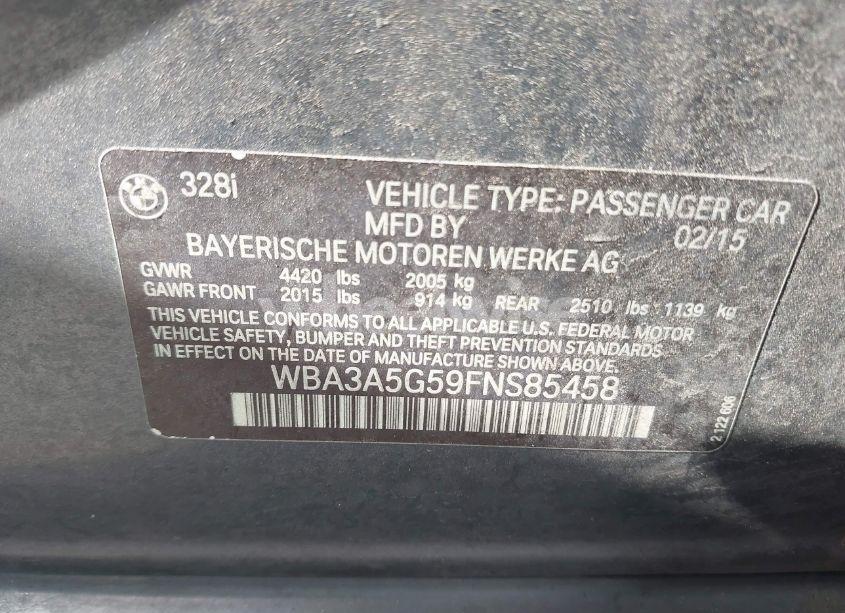 Photo 9 of 2015 Bmw 328i (VIN WBA3A5G59FNS85458)