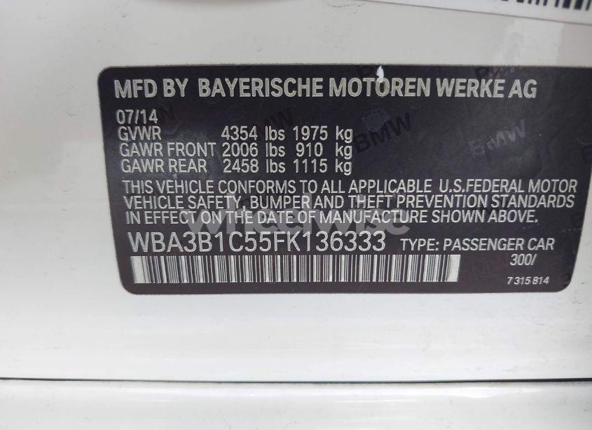 Photo 9 of 2015 Bmw 320i (VIN WBA3B1C55FK136333)