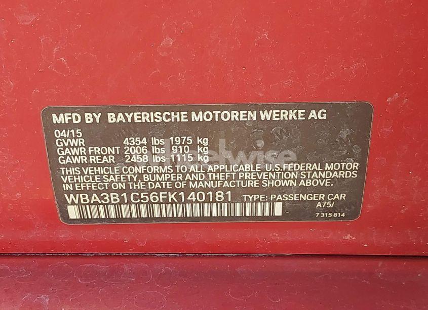 Photo 9 of 2015 Bmw 320i (VIN WBA3B1C56FK140181)
