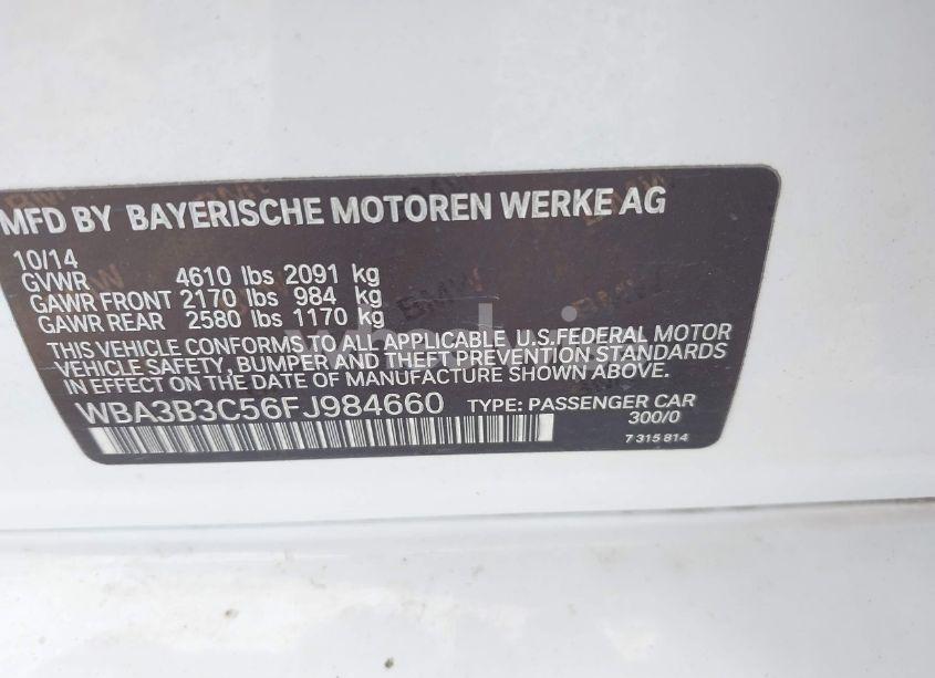 Photo 9 of 2015 Bmw 328i XDRIVE (VIN WBA3B3C56FJ984660)