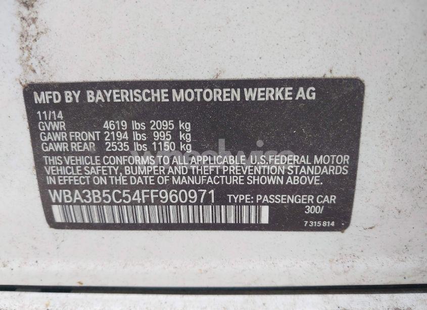 Photo 9 of 2015 Bmw 328i XDRIVE (VIN WBA3B5C54FF960971)