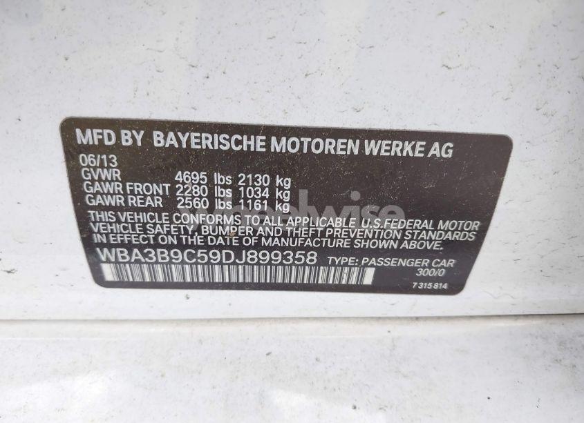 Photo 9 of 2013 Bmw 335i XDRIVE (VIN WBA3B9C59DJ899358)