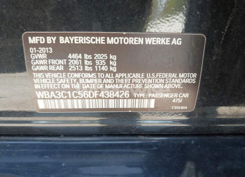 Photo 9 of 2013 Bmw 328i (VIN WBA3C1C56DF438426)