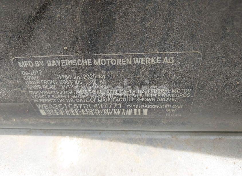 Photo 9 of 2013 Bmw 328i (VIN WBA3C1C57DF437771)