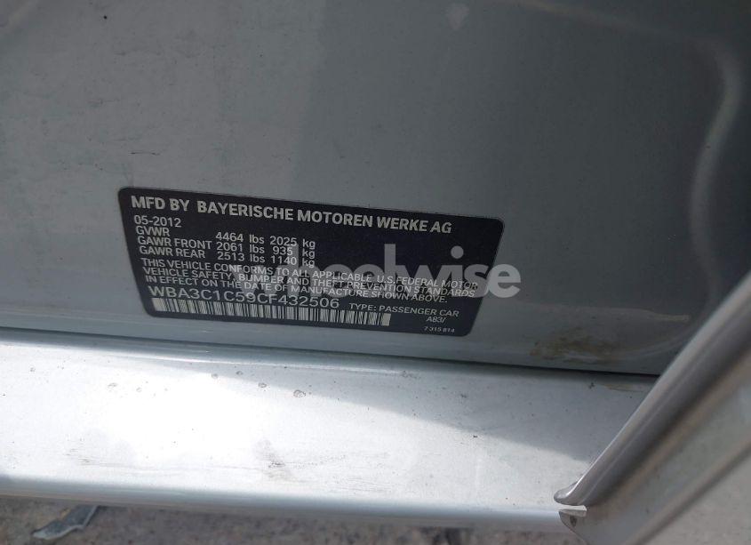 Photo 9 of 2012 Bmw 328i (VIN WBA3C1C59CF432506)