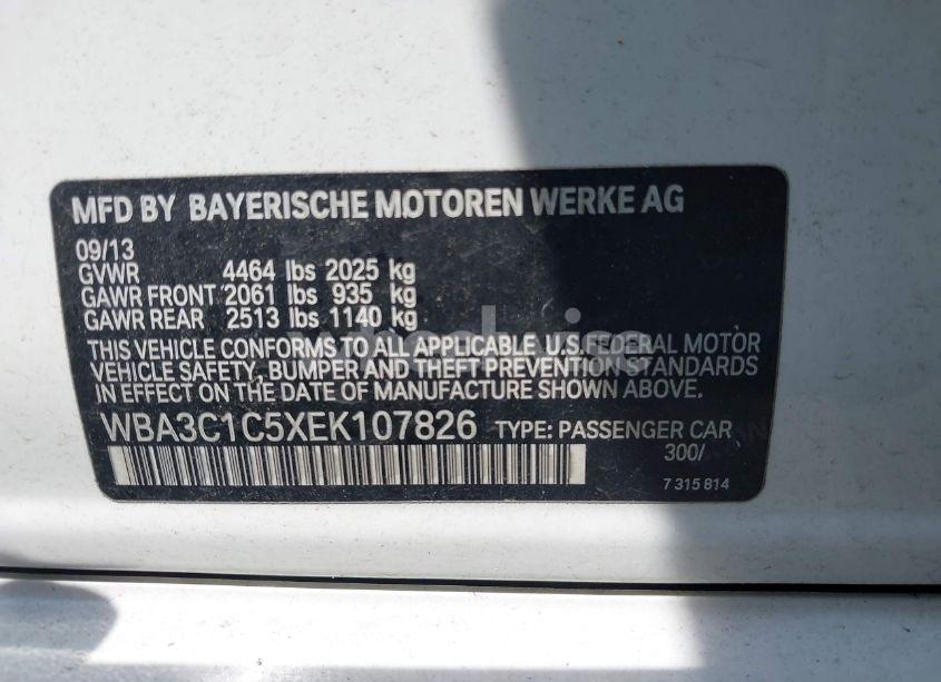 Photo 9 of 2014 Bmw 328i N/A (VIN WBA3C1C5XEK107826)