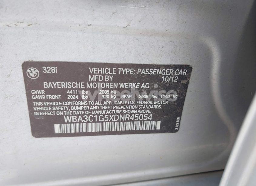 Photo 9 of 2013 Bmw 328i (VIN WBA3C1G5XDNR45054)