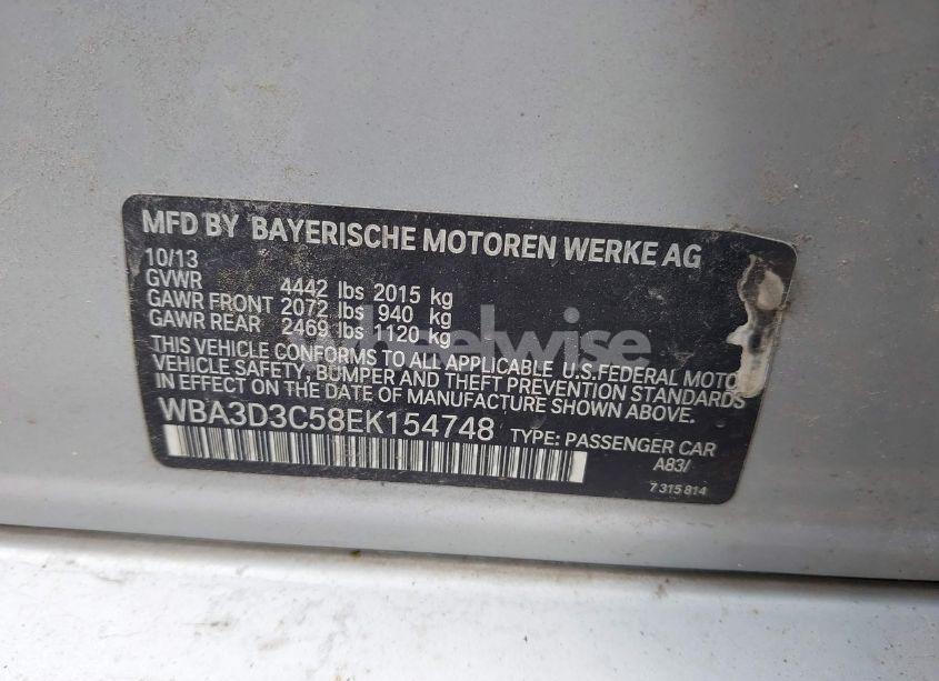 Photo 9 of 2014 Bmw 328d N/A (VIN WBA3D3C58EK154748)