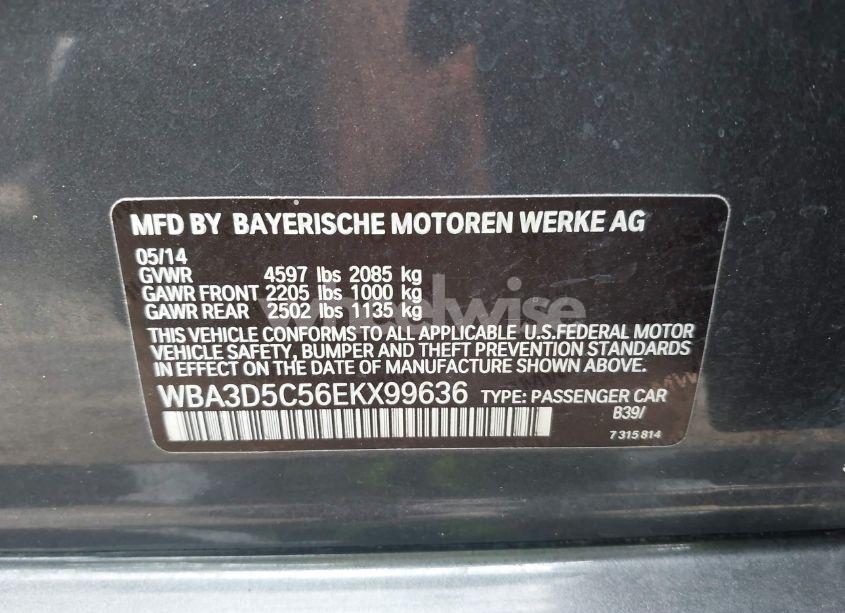 Photo 9 of 2014 Bmw 328d XDRIVE (VIN WBA3D5C56EKX99636)
