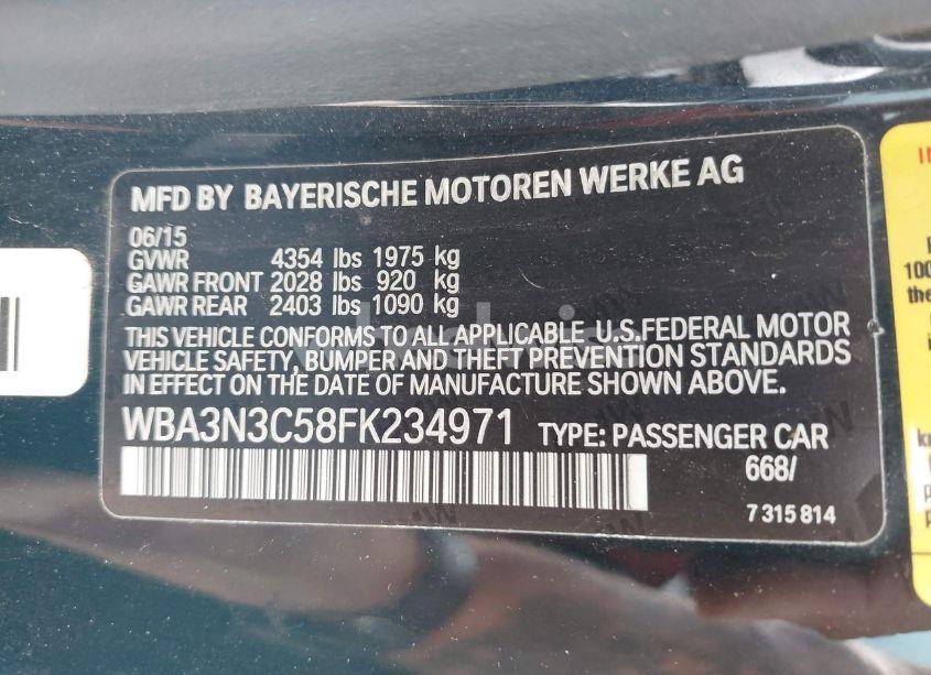Photo 9 of 2015 Bmw 428i (VIN WBA3N3C58FK234971)