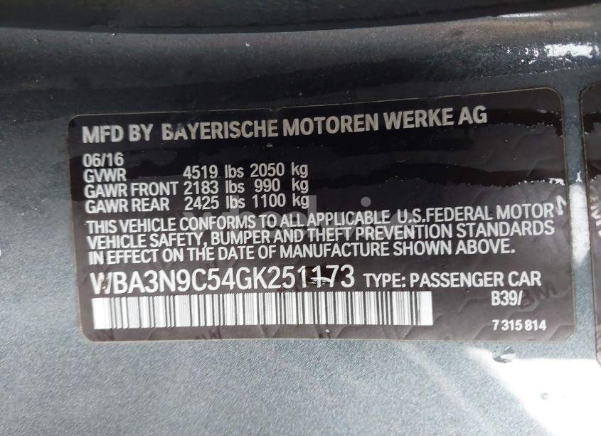 Photo 9 of 2016 Bmw 428i XDRIVE (VIN WBA3N9C54GK251173)
