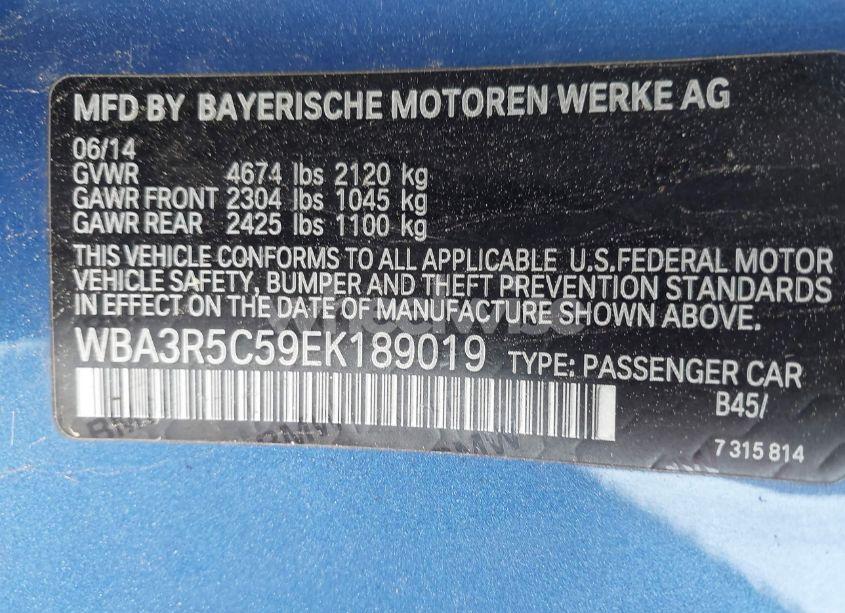 Photo 9 of 2014 Bmw 435i XDRIVE (VIN WBA3R5C59EK189019)