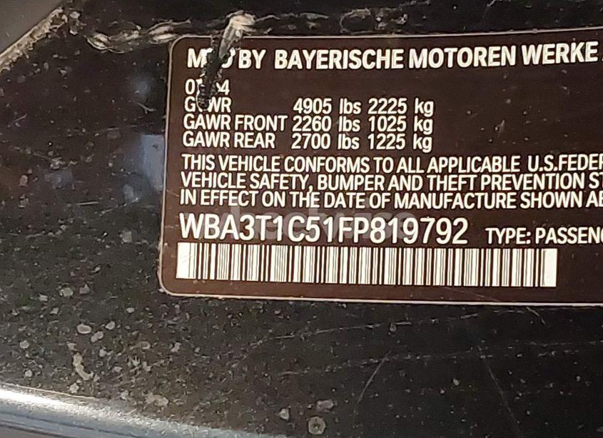 Photo 9 of 2015 Bmw 428i XDRIVE (VIN WBA3T1C51FP819792)