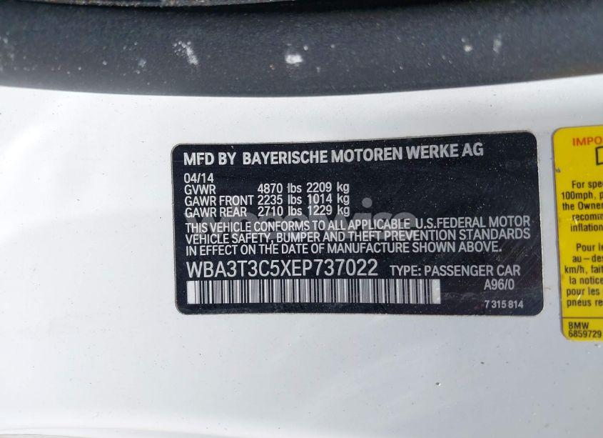 Photo 9 of 2014 Bmw 435i (VIN WBA3T3C5XEP737022)