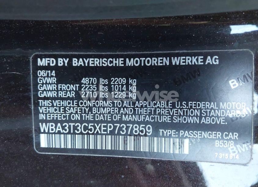 Photo 9 of 2014 Bmw 435i (VIN WBA3T3C5XEP737859)