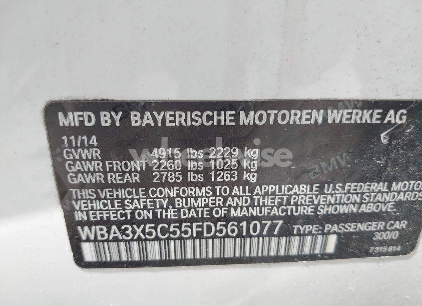 Photo 9 of 2015 Bmw 328i GRAN TURISMO XDRIVE (VIN WBA3X5C55FD561077)