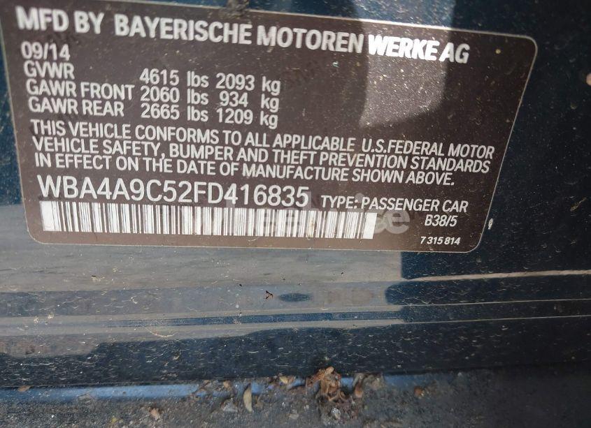 Photo 9 of 2015 Bmw 428 GRAN COUPE (VIN WBA4A9C52FD416835)