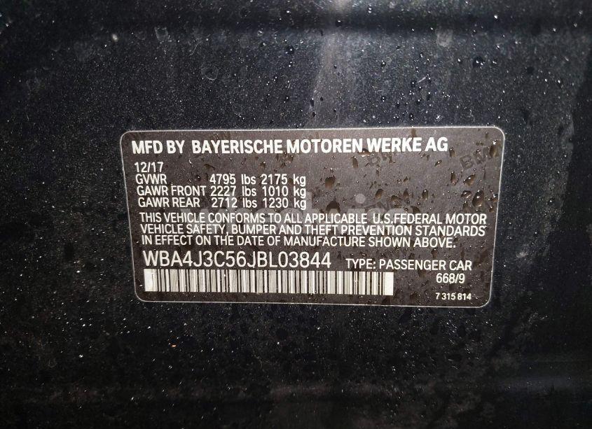 Photo 9 of 2018 Bmw 430i GRAN COUPE XDRIVE (VIN WBA4J3C56JBL03844)