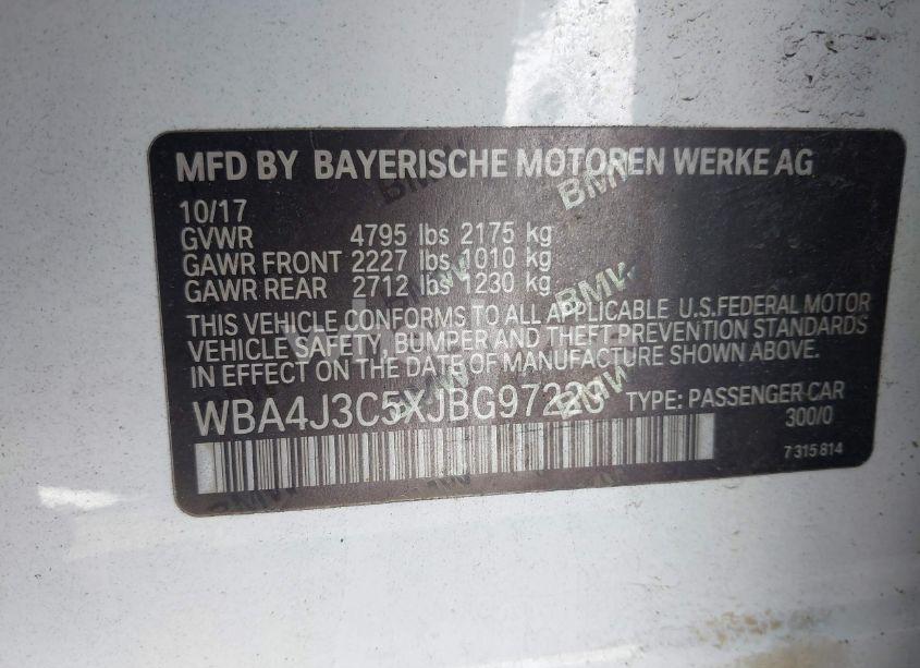 Photo 9 of 2018 Bmw 430i GRAN COUPE XDRIVE (VIN WBA4J3C5XJBG97223)