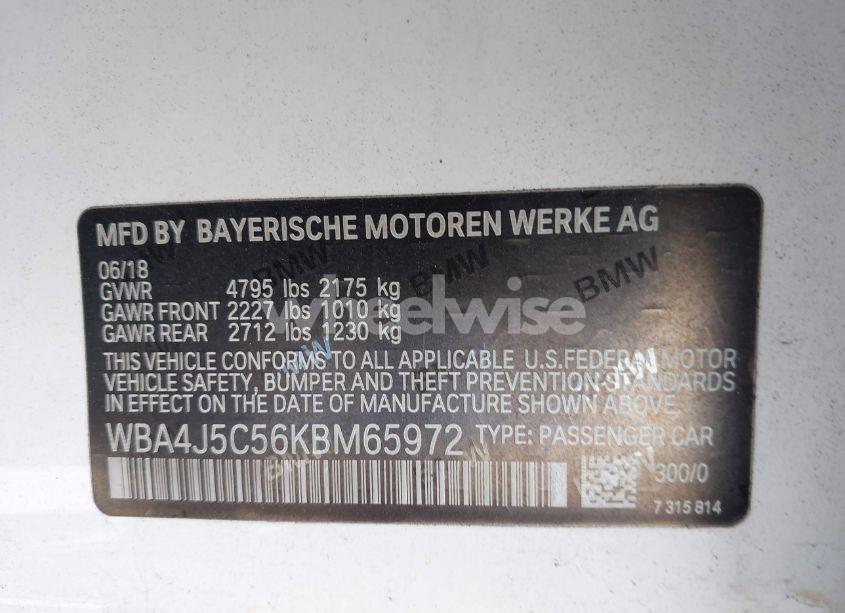 Photo 9 of 2019 Bmw 440i GRAN COUPE (VIN WBA4J5C56KBM65972)