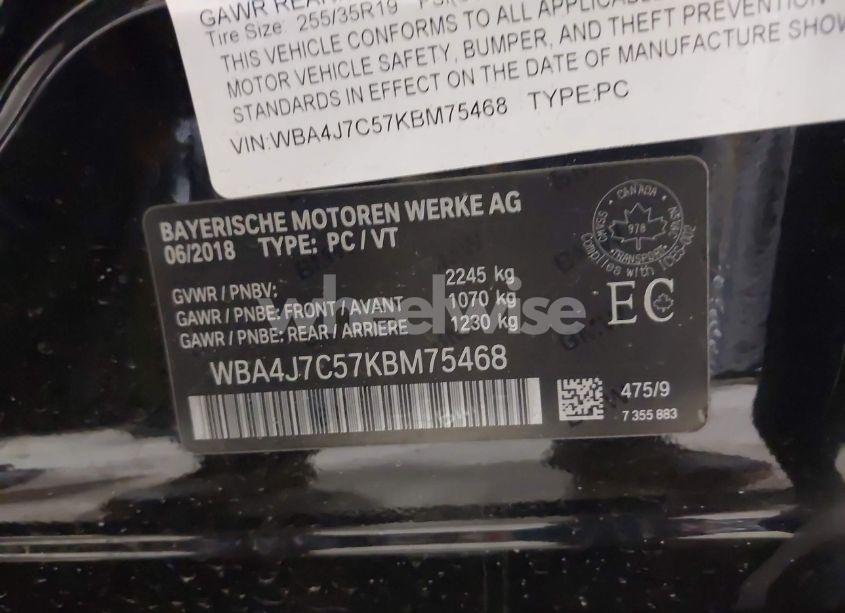 Photo 9 of 2019 Bmw 440i GRAN COUPE XDRIVE (VIN WBA4J7C57KBM75468)