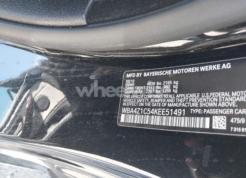 Photo 9 of 2019 Bmw 430i (VIN WBA4Z1C54KEE51491)