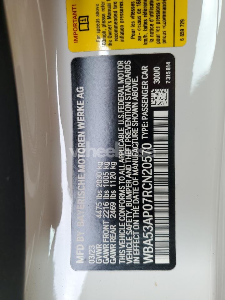 Photo 13 of 2024 BMW 430I (VIN WBA53AP07RCN20570)