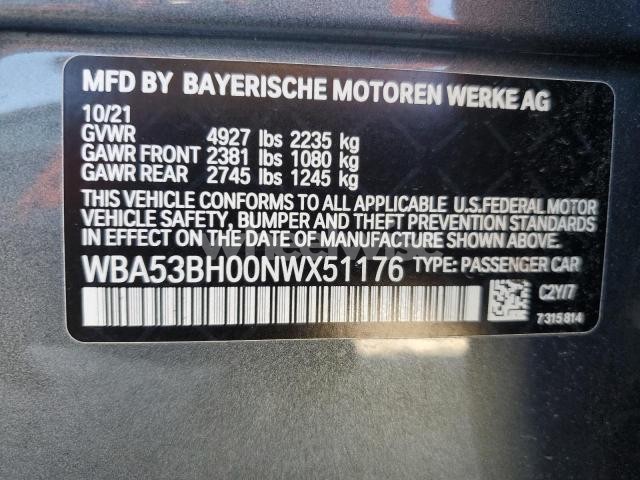 Photo 9 of 2022 BMW 530 I (VIN WBA53BH00NWX51176)