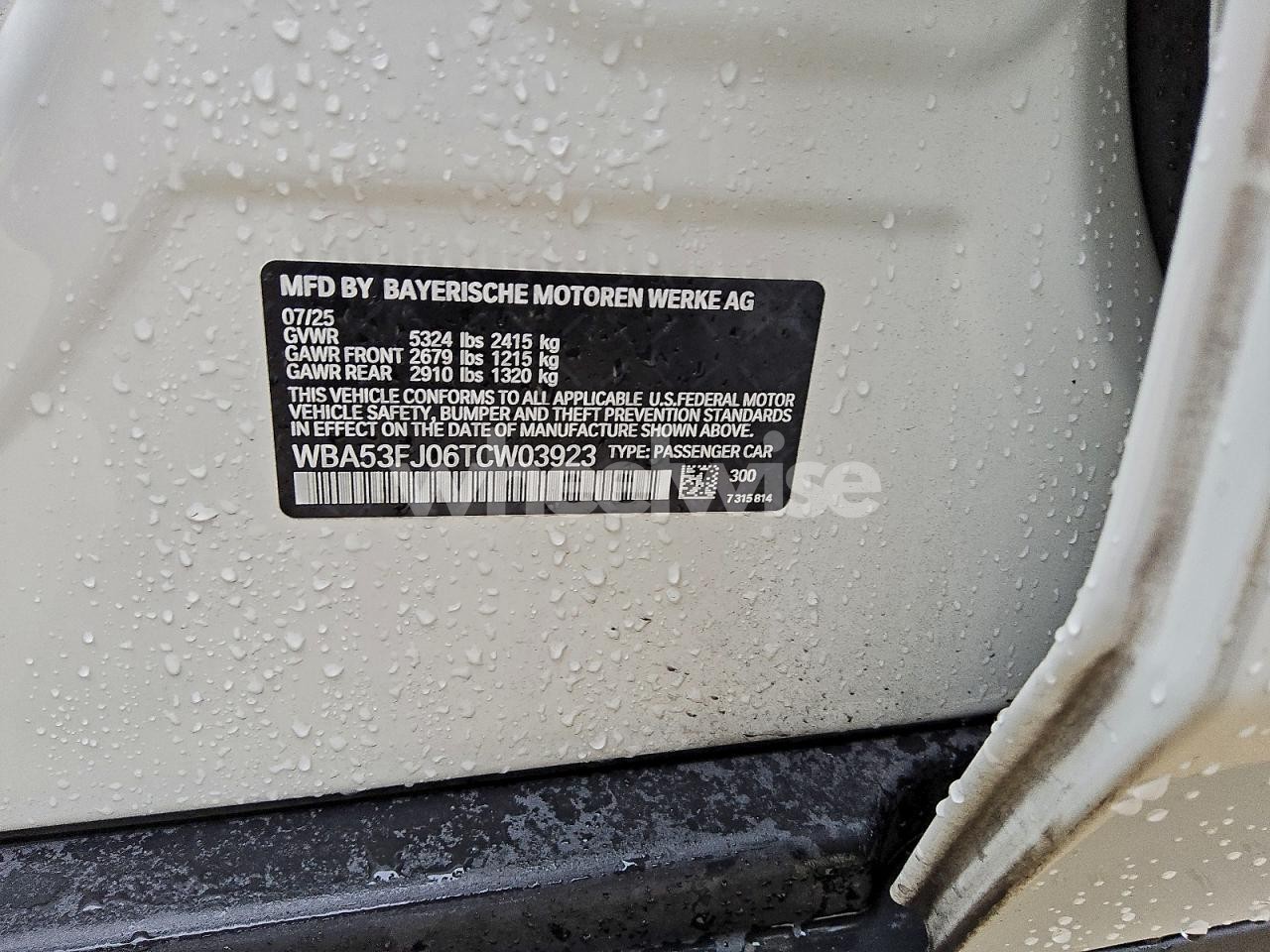 Photo 12 of 2026 BMW 530 XI (VIN WBA53FJ06TCW03923)