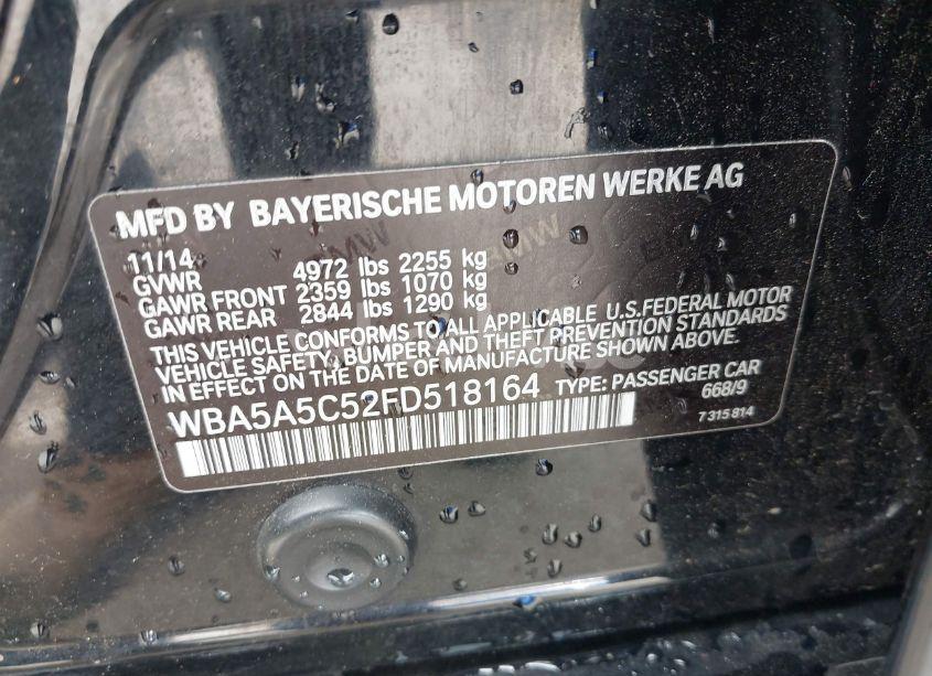 Photo 9 of 2015 Bmw 528i (VIN WBA5A5C52FD518164)