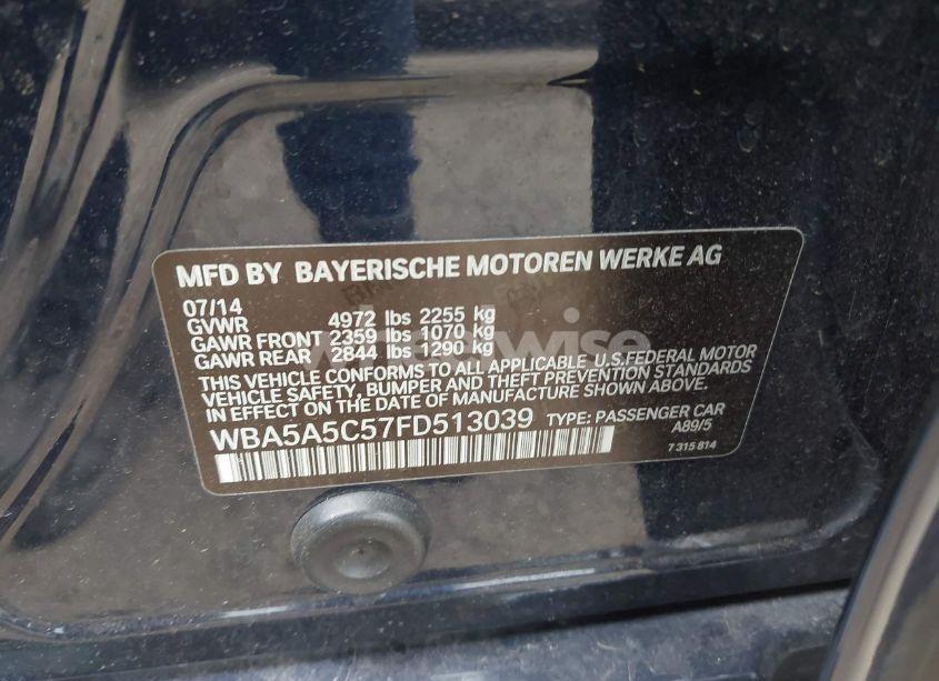 Photo 9 of 2015 Bmw 528i (VIN WBA5A5C57FD513039)