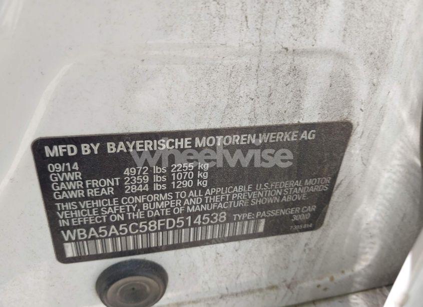 Photo 9 of 2015 Bmw 528i (VIN WBA5A5C58FD514538)