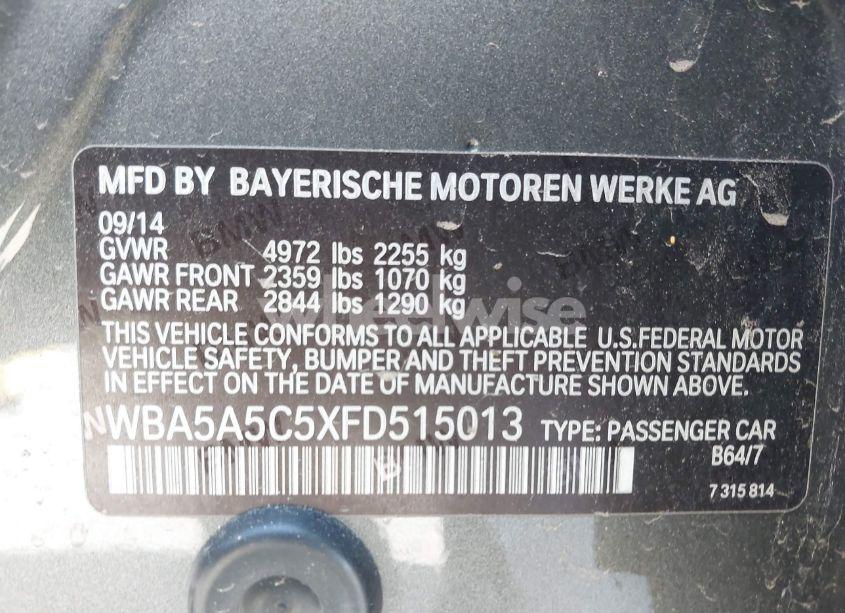 Photo 9 of 2015 Bmw 528i (VIN WBA5A5C5XFD515013)