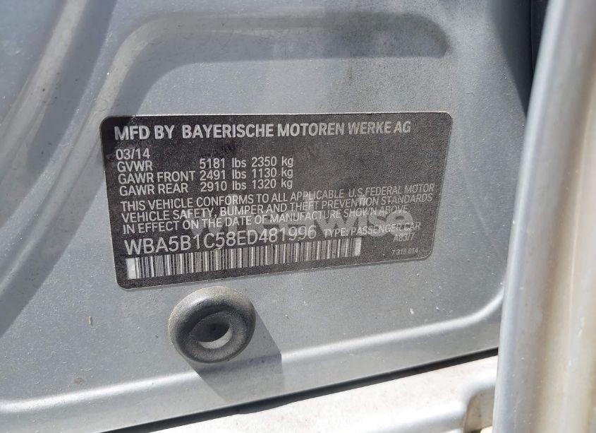 Photo 9 of 2014 Bmw 535i (VIN WBA5B1C58ED481996)
