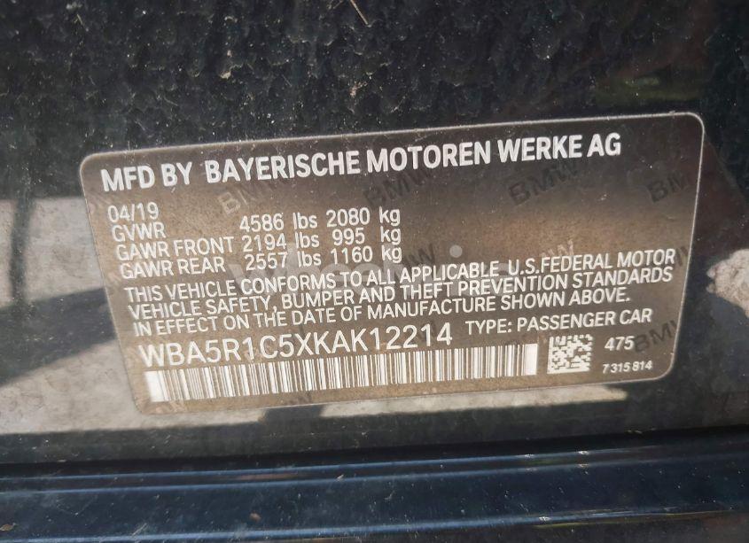 Photo 9 of 2019 Bmw 330i (VIN WBA5R1C5XKAK12214)